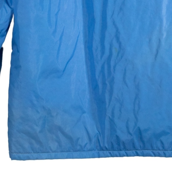 Vintage EMMA Toguchi Japan Puffer Jacket Size Medium Stripes Monogram Sky Blue - Picture 6 of 6